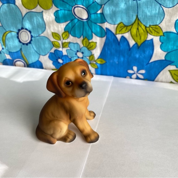 Vintage puppy dog figurine 1950s signed JK dog collectables‎ dog decor - Picture 2 of 4